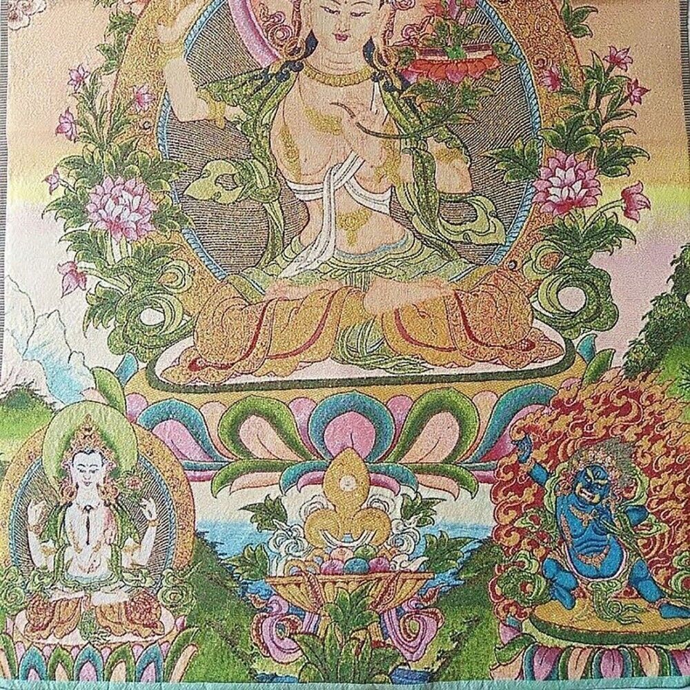 36 "Nepalese Buddhist Tara Buddha statue thangka silk painting