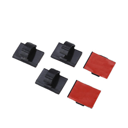 20 Pack Self-Adhesive Wire Tie Cable Clamp Clip Holder For Car Dash Camera E