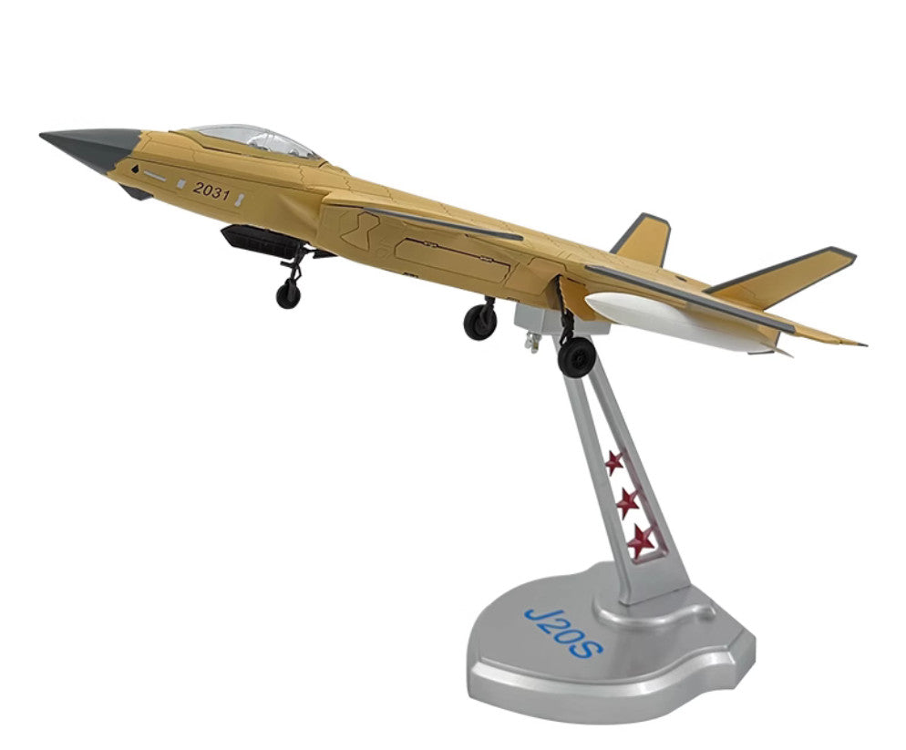 46CM 1:45 J-20S Stealth Fighter Jet Airplane Diecast Military Aircraft Model