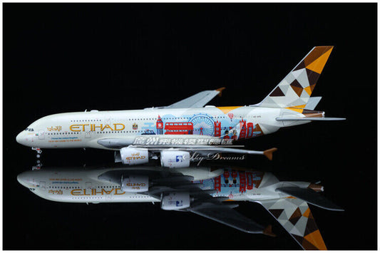 1:400 JC Wings ETIHAD AIRBUS A380 Passenger Airplane Diecast Aircraft Model