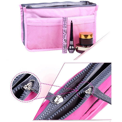 Organizer Insert Bag Folding Storage Handbag Travelling Cosmetic Bag 28*16.5*9CM