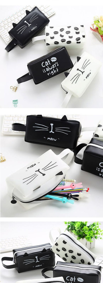 Cosmetic Bag Travel Wash Pouch Makeup Bag Student Pencil Case Tote Toiletry Bags