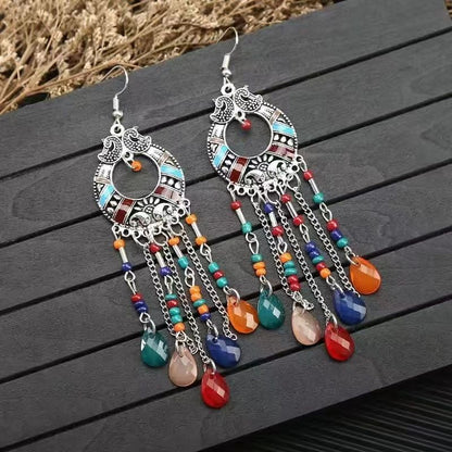 Bohemian Long Tassel Earrings - Retro Ethnic Hypoallergenic Drop Dangles