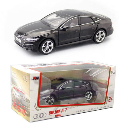 1:32 Diecast 2019 Audi A7 Metal Car Model Toy Door Open Sound Light Gift For Kid