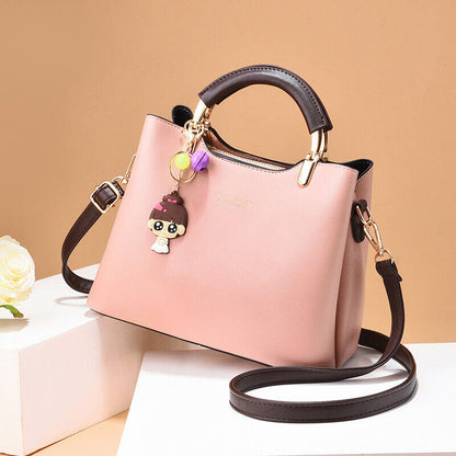 Women's PU Leather Shoulder Bag Handbag Tote Purse Crossbody Messenger Satchel