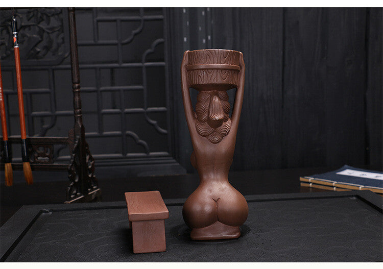 Incense Burner Beauty Statue Creative Table Decoration Fun Zisha Tea Pet Girl
