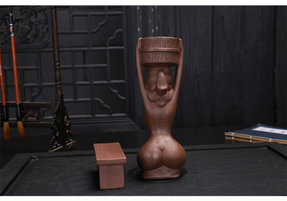 Incense Burner Beauty Statue Creative Table Decoration Fun Zisha Tea Pet Girl