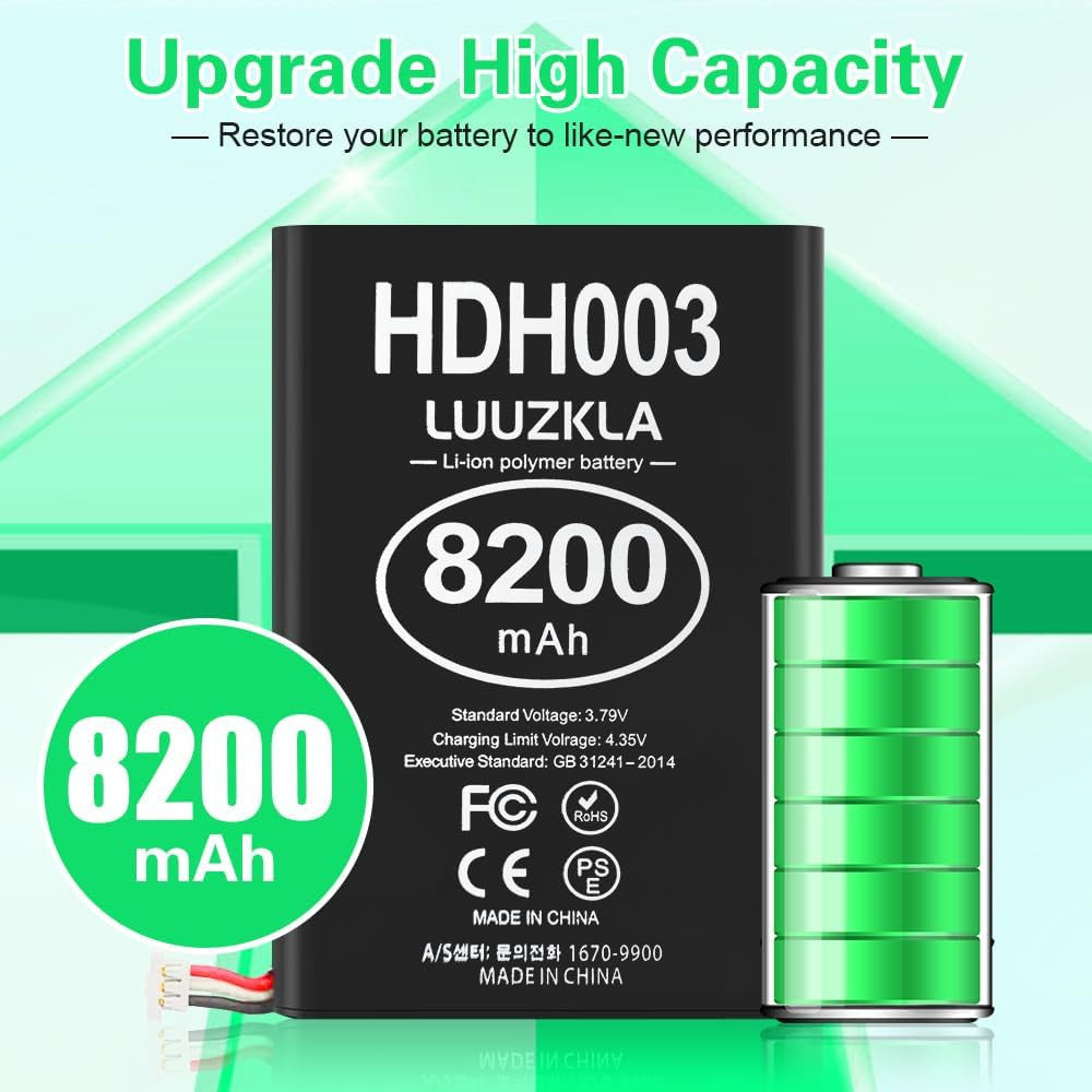 HDH-003/HDH003 Battery, 8200Mah 0 Cycle Upgrade Capacity Battery for Nintendo Sw