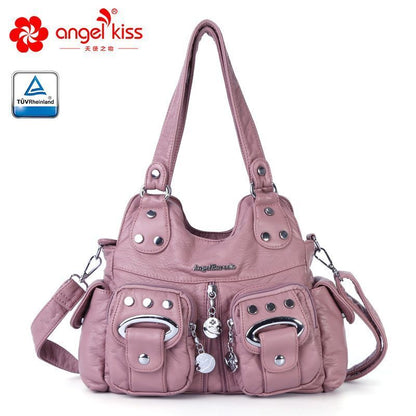 Handbag Small Synthetic Shoulder Bag Soft Hobos Messenger Satchel Pockets Purse