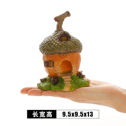 Aquarium Ornaments Ceramics Fish Tank Shrimp Landscape Purple Sand Pottery Decor