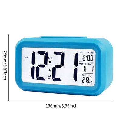 Alarm Clock LED Mini Student Electronic USB Rechargeable 100x50x30mm ABS Plastic
