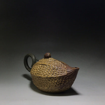 Chinese Yixing Zisha Clay Handmade Exquisite Teapot （苦尽甘来 底款：蒋蓉）