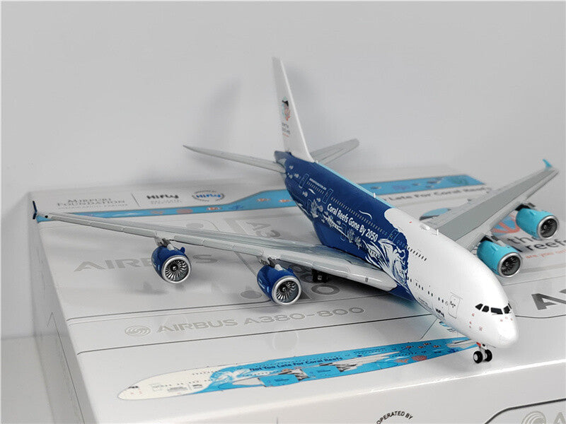 JC Wings Portugal HiFly FOR AIRBUS A380 9H-MIP 1:400 Aircraft Pre-built Model