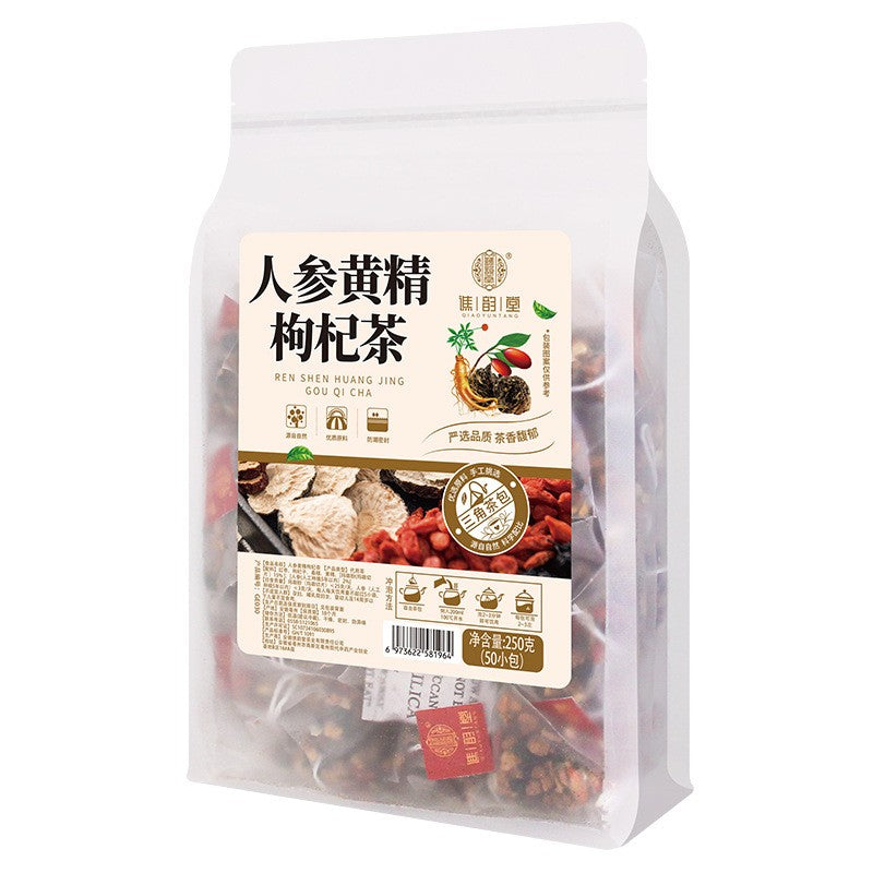 Ginseng Five Treasure Tea Wubao Men's Health Tea Red Date 250g (5gx50pack)