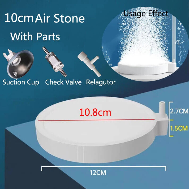 Aquarium Accessories 35 50 80mm Oxygen Aerator Increasing Air Bubble Stone Tools