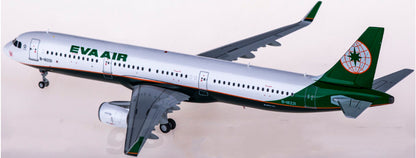 1:200 JC Wings EVA AIR AIRBUS A321 Passenger Airplane Diecast Aircraft Model
