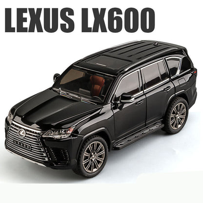 1:24 Lexus LX600 SUV Diecast Model Car Toy Vehicle Gift Sound & Light Collection