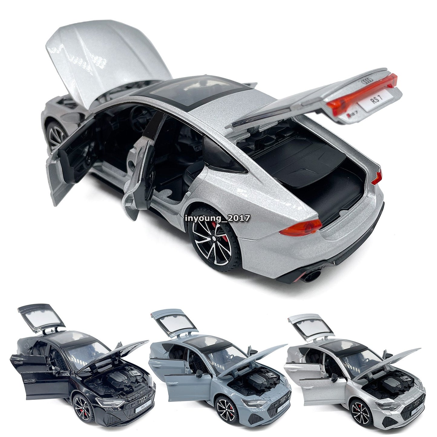 1/32 Audi RS7 Model Car Diecast Toy Cars Metal Vehicle for Kids Adults Boys