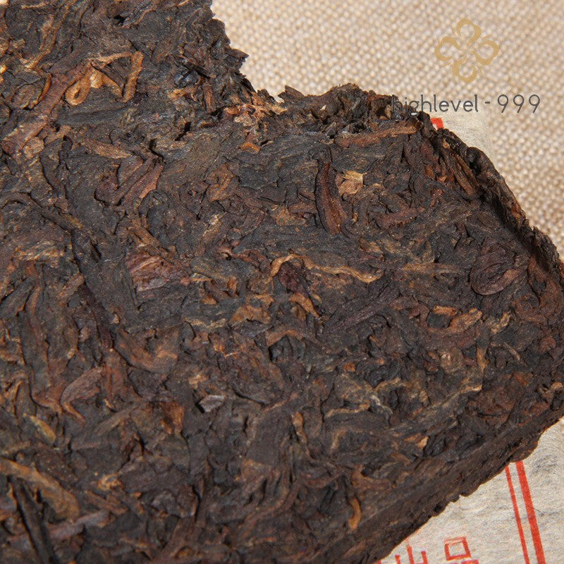 250g Ripe Pu'er Tea Brick 2002 Yunnan Laobanzhang Ancient Tree Spring Aged Tea