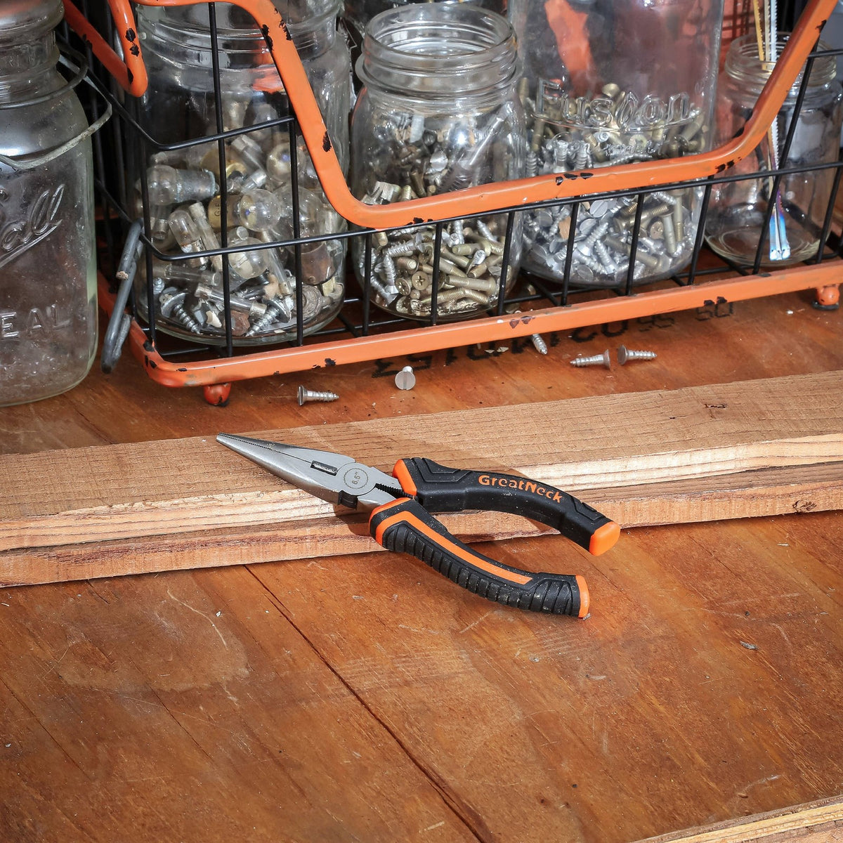 GreatNeck 6½-inch Long Nose Pliers (LN65C)