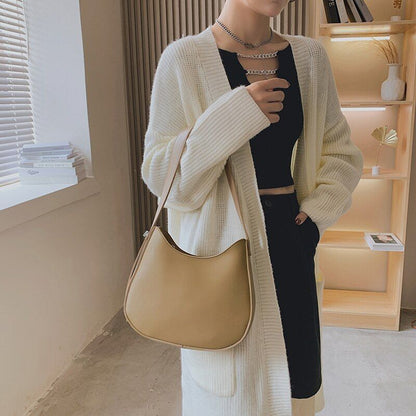 Synthetic Leather Shoulder Bag Handbag Crossbody Bag Vintage Messenger Purse 1PC