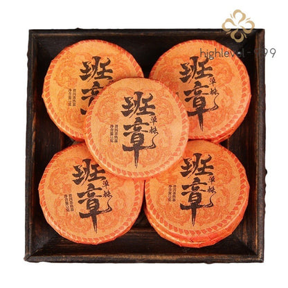 500g Ripe Pu'er Small Tea Cake Yunnan Laobanzhang Aged Chenxiang Compressed