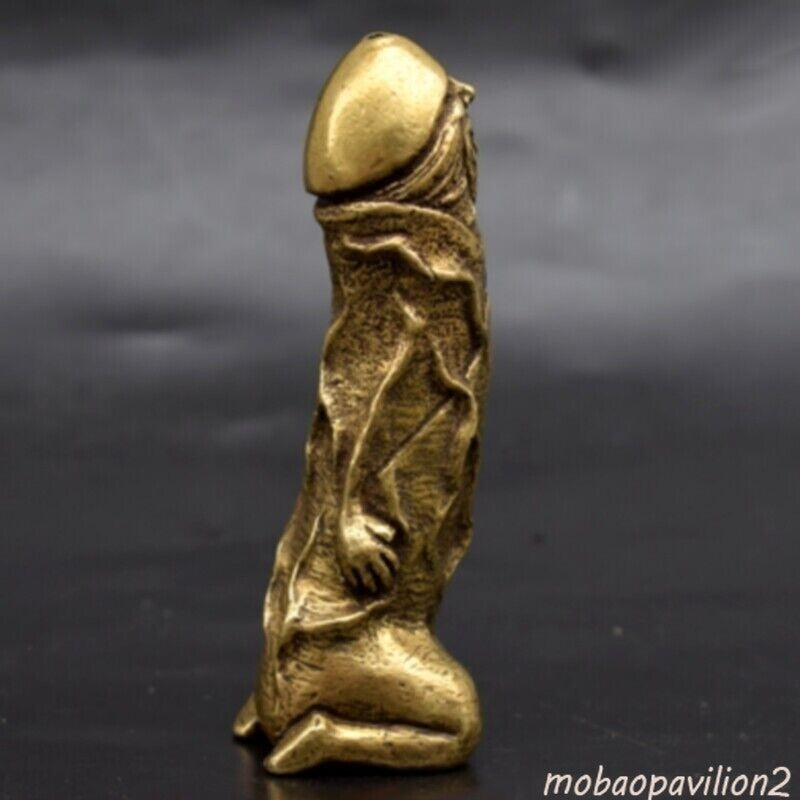 New Solid Bronze Copper Statue Hand Carved Love Amulet