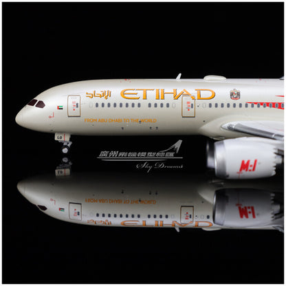 1:400 JC Wings ETIHAD BOEING 787-9 Passenger Airplane Diecast Aircraft Model