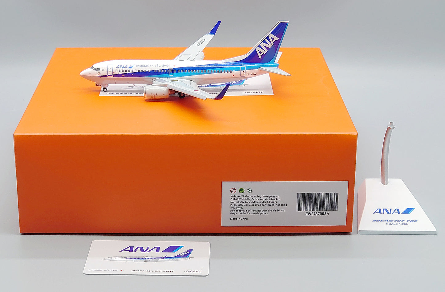 1:200 JC Wings ANA All Nippon Airways B737-700 Airplane Diecast Aircraft Model
