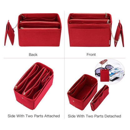 Felt Cosmetic bag wallet Insert Bag Handbag Organizer Make up Organizer Fit 1 PC