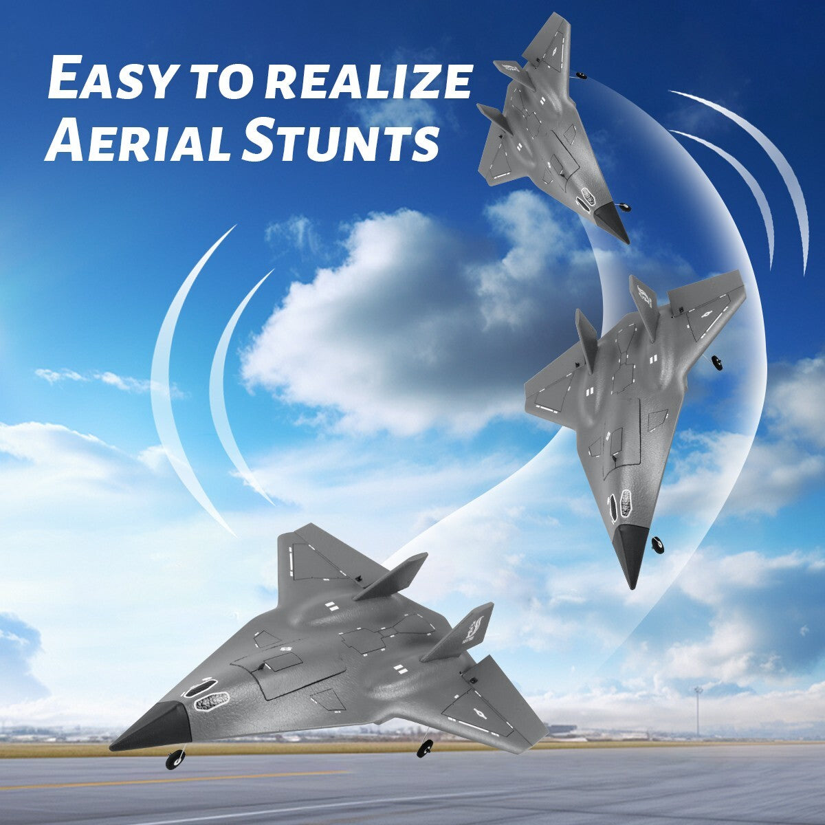 2.4G 2CH RC Airplane FX9672 Stealth Culvert Fighter 18"Remote Controll Aircrafts