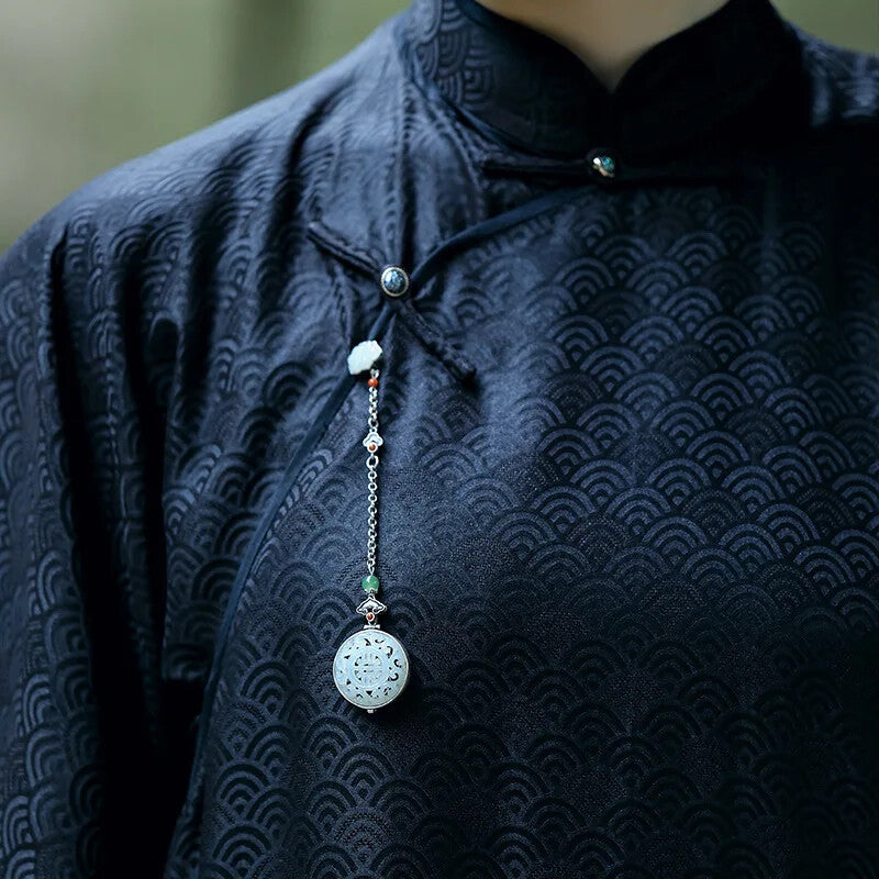 Ruyi Vintage Hanfu Accessories Antique Pendant Necklace Pendant