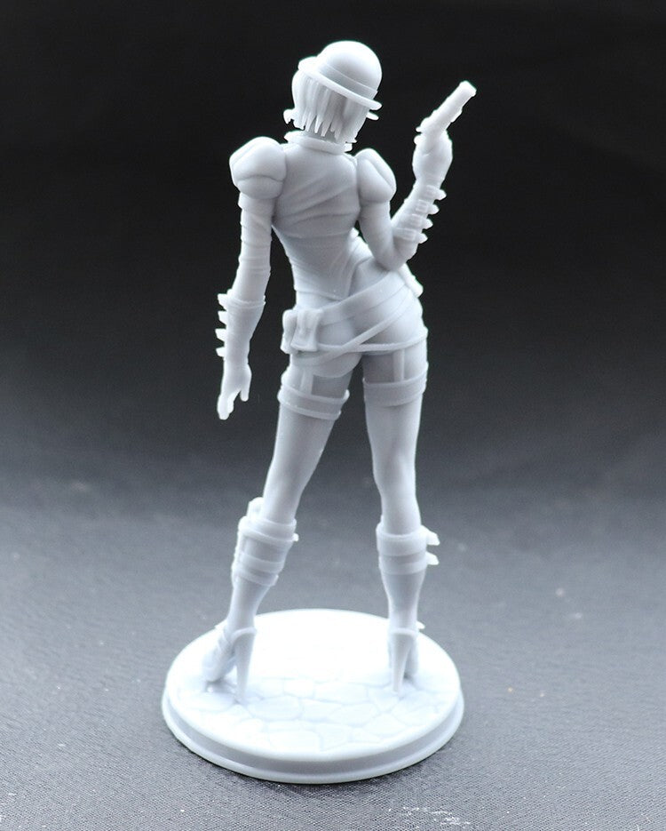 1/24 resin figures model Fantasy Punk Girl Gunner Unassembled Unpainted