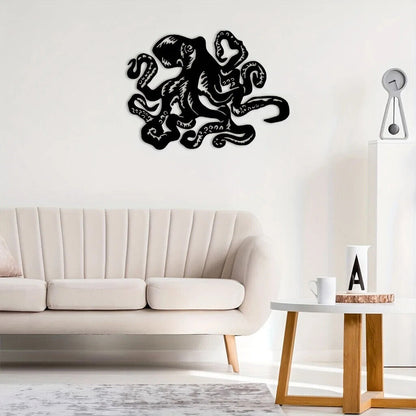The Octopus Beach Coastal Steel Metal Wall Art,Metal Wall Art Decoration