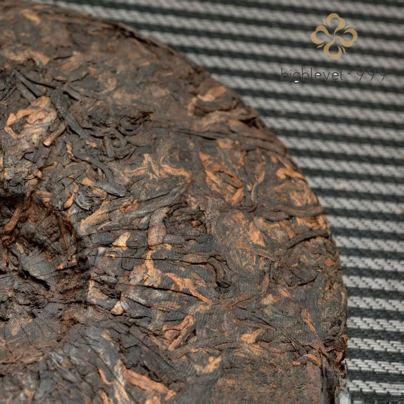 357g Ripe Pu'er Tea Cake Yunnan Ancient Tree Material Rich Pu'er Tea