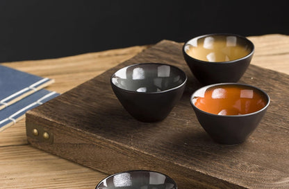 75ML Ceramic Kung Fu Tea Set Without Handle Cup Chinese Aviation Tea Cup Tea Set