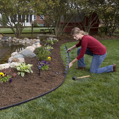 10M Garden Lawn Edging Border - Flexible Fence Plant Grass Barrier for Landscape