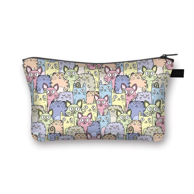 Cosmetic Bag Cartoon Toiletries Purse Small Clutch Makeup Handbag 13*15*21CM 1PC