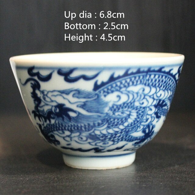 5cm Antique Ceramic Lion Tea Cup Qingming Retro Pinming Tea Master Cup Chinese