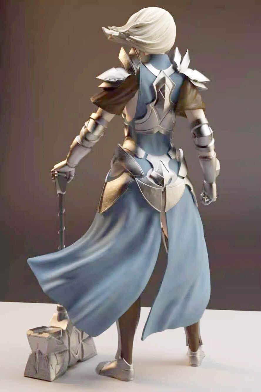 1/18 resin figure model Fantasy Female Warrior 3D Printing Unassembled Unpainted