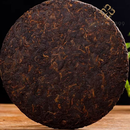 357g Ripe Pu'er Yunnan Nnuoshan Big Tree Compressed Round Tea Cake