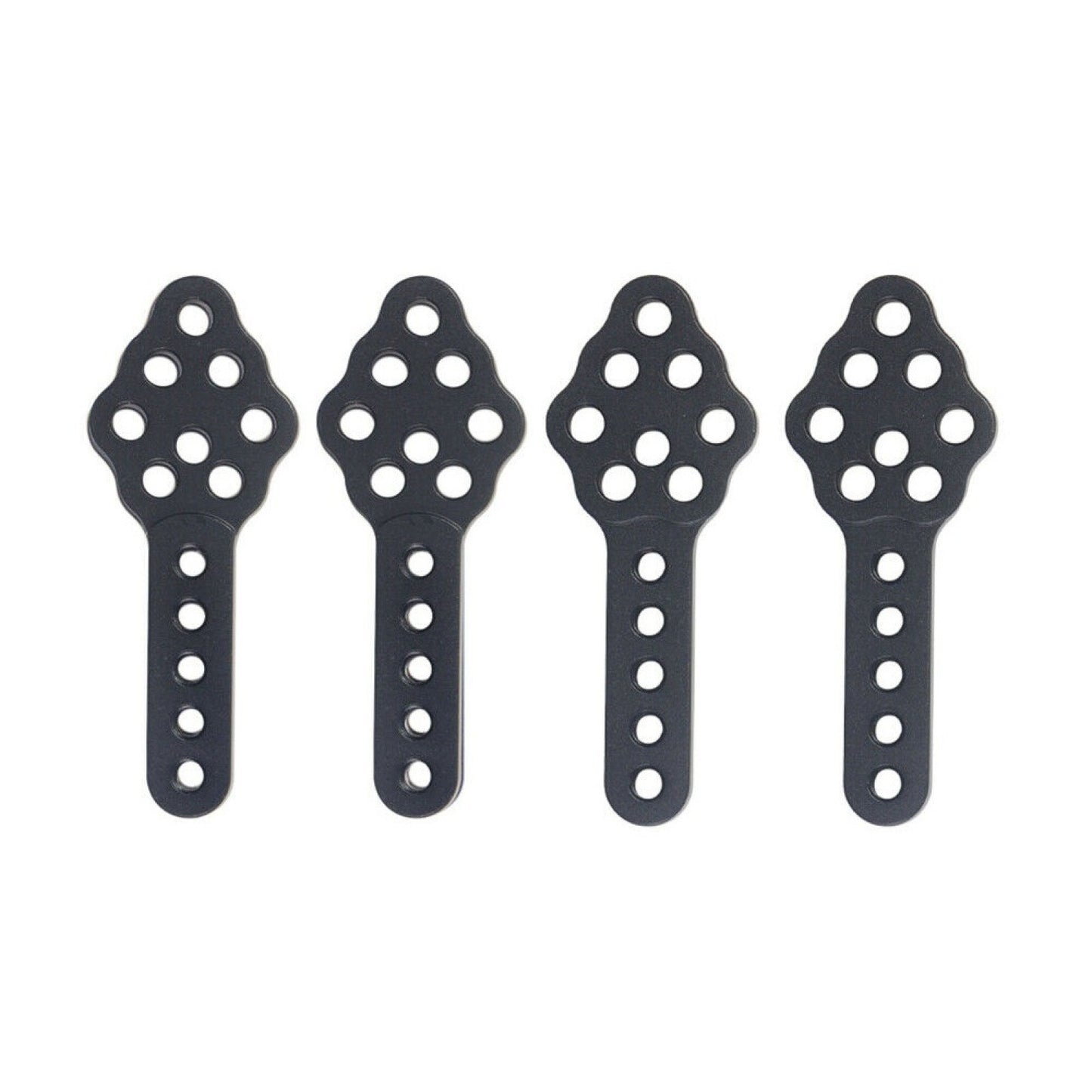 4Pcs 1/10 RC Aluminum Black Shock Absorber Mount For Axial SCX10 90046 D90 TRX4,