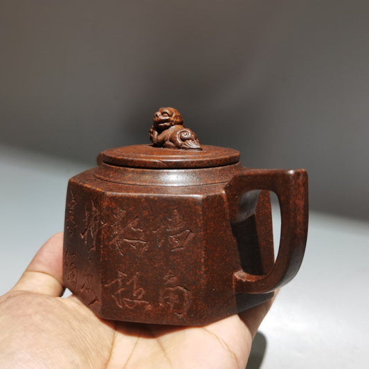 vintage chinese yixing purple clay teapot zisha ceremony teaware collection rare