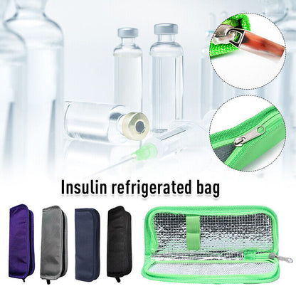Portable Diabetic Insulin Cooling Bag Pill Protector Organizer without Gel
