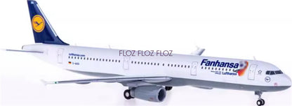 for Herpa Lufthansa for Airbus A321 D-AIDG Fanhansa 1:200 plane Pre-built Model