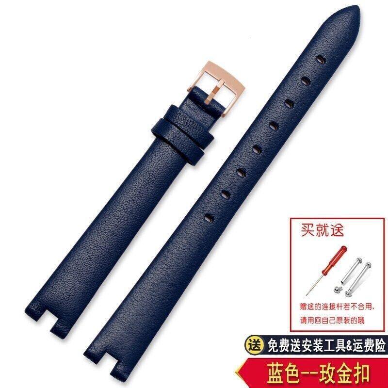 Leather Watch Strap for Gucci Ya141501 Ya141401 Series Notch Bracelet 14mm 16mm