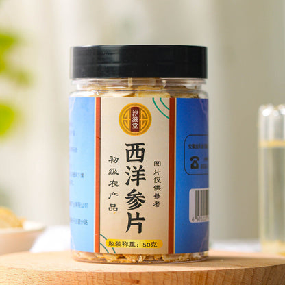 50g/Can 100% Natural American Ginseng Slices Soft Can Take Ginseng Can Be Health