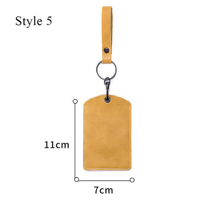 Card Holder Protective Cover Bus Card Cover ID Card Case Keychain Card Bag