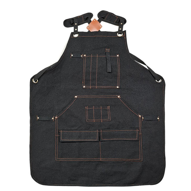 Multi-Pocket Canvas Apron Fits Woodworker Aprons, Mechanic & DIY Enthusiast
