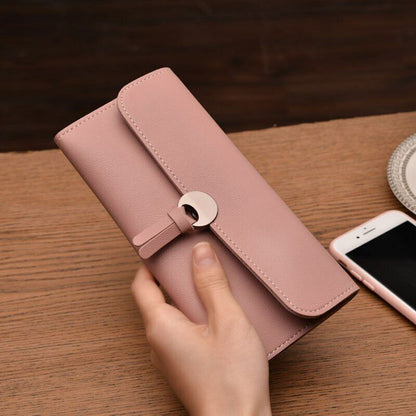 Women Leather Wallet Rfid Design Lady Party Clutch Bag Fashion Long Purse Gifts